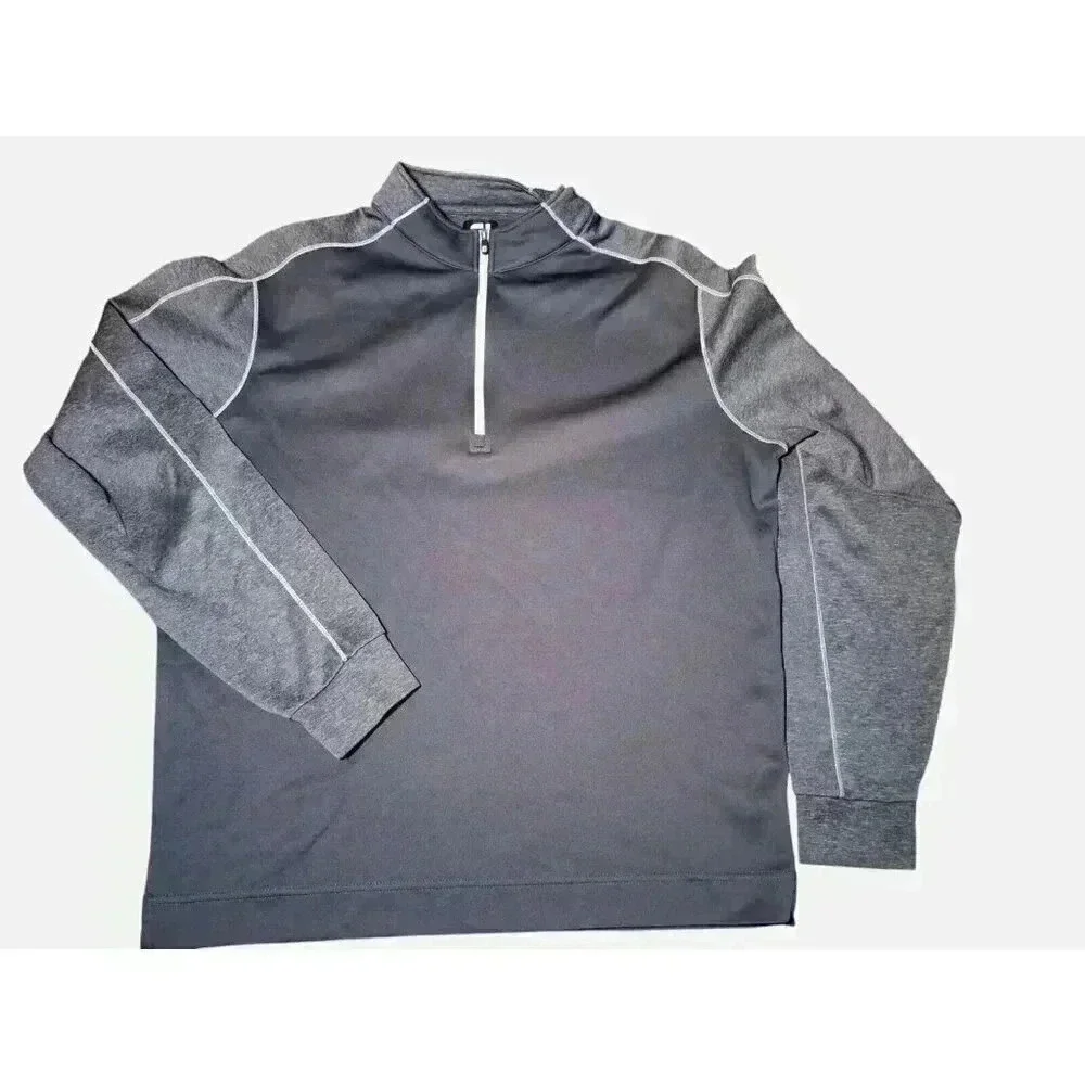 Foot Joy Pull Over Size L 1/4 Zip Blue Long sleeve Navy 2 tone